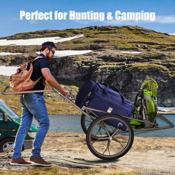 OUTGOO Larger Capacity Folding Deer Game Cart for Home, Patio, Outdoor and Everyday Use