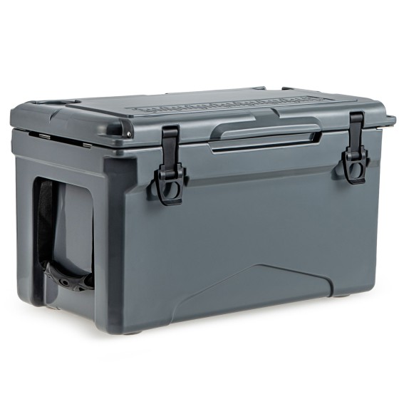 OUTGOO Rotomolded Cooler with Integrated Cup Holders and Bottle Opener for Water Sports, Travel and Outdoor Adventures