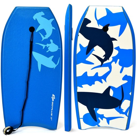 OUTGOO Super Bodyboard Surfing with EPS Core Boarding for Water Sports, Travel and Outdoor Adventures