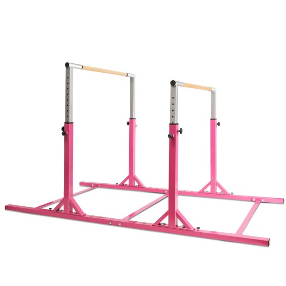 OUTGOO Adjustable Kids Double Horizontal Bars Gymnastic Training Parallel Bars