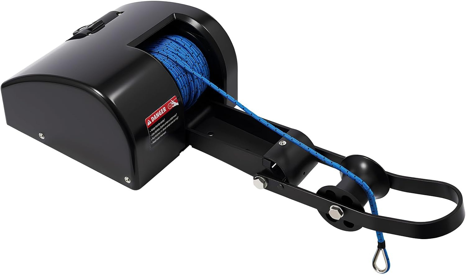 OUTGOO Boat Electric Anchor Winch, Anchors Up to 25/35/45 LBS, 12-Volt DC Boat Anchor Wench with Wireless Remote Control, High-Efficiency Marine Saltwater Anchor Windlass Kit Includes 100-feet Rope