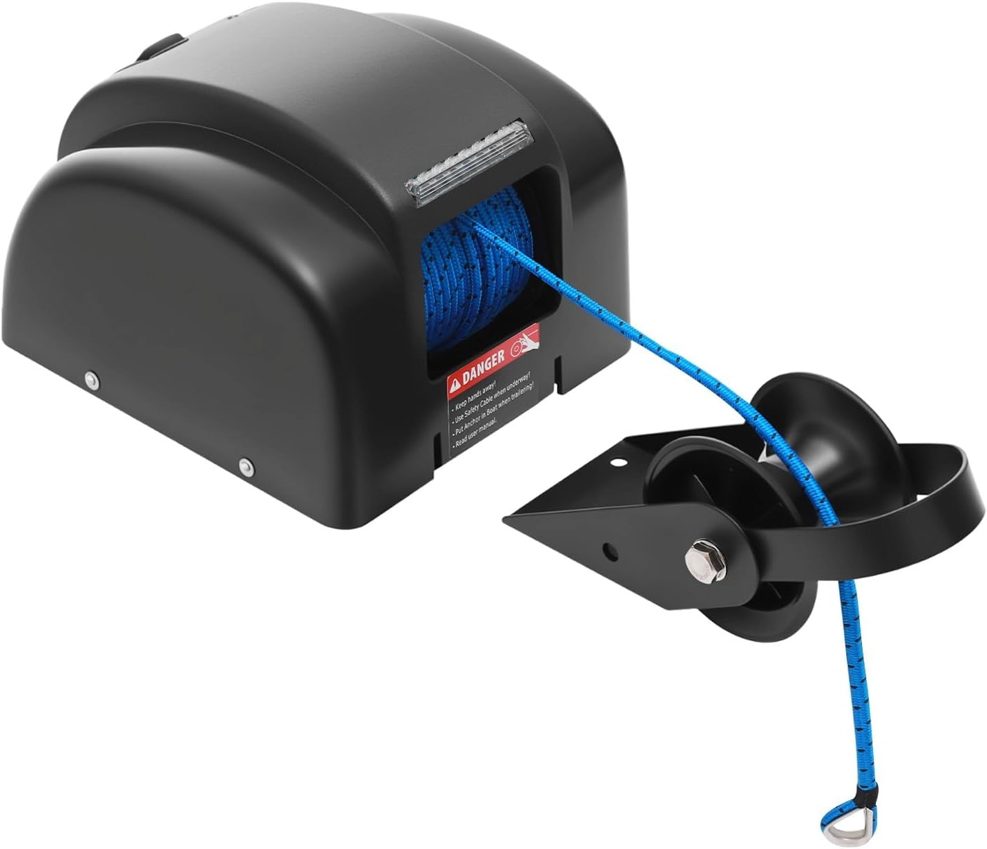 OUTGOO Boat Electric Anchor Winch, Anchors Up to 25/35/45 LBS, 12-Volt DC Boat Anchor Wench with Wireless Remote Control, High-Efficiency Marine Saltwater Anchor Windlass Kit Includes 100-feet Rope