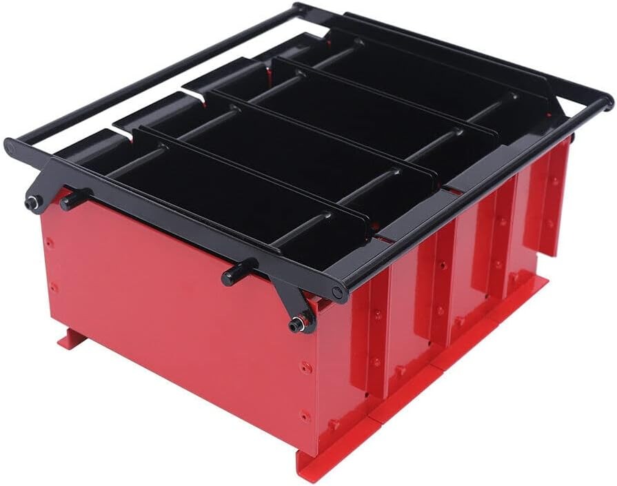OUTGOO Paper Log Briquette Maker Paper Press Machine Black and Red 15"×12.2"×7.1"