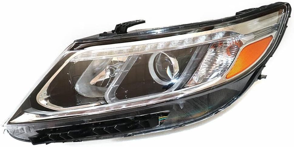 OUTGOO - For 2014 2015 Kia Sorento Ex Sx Halogen Headlight Left Driver Side Headlamp Assembly Replacement Built in LED DRL Factory Style