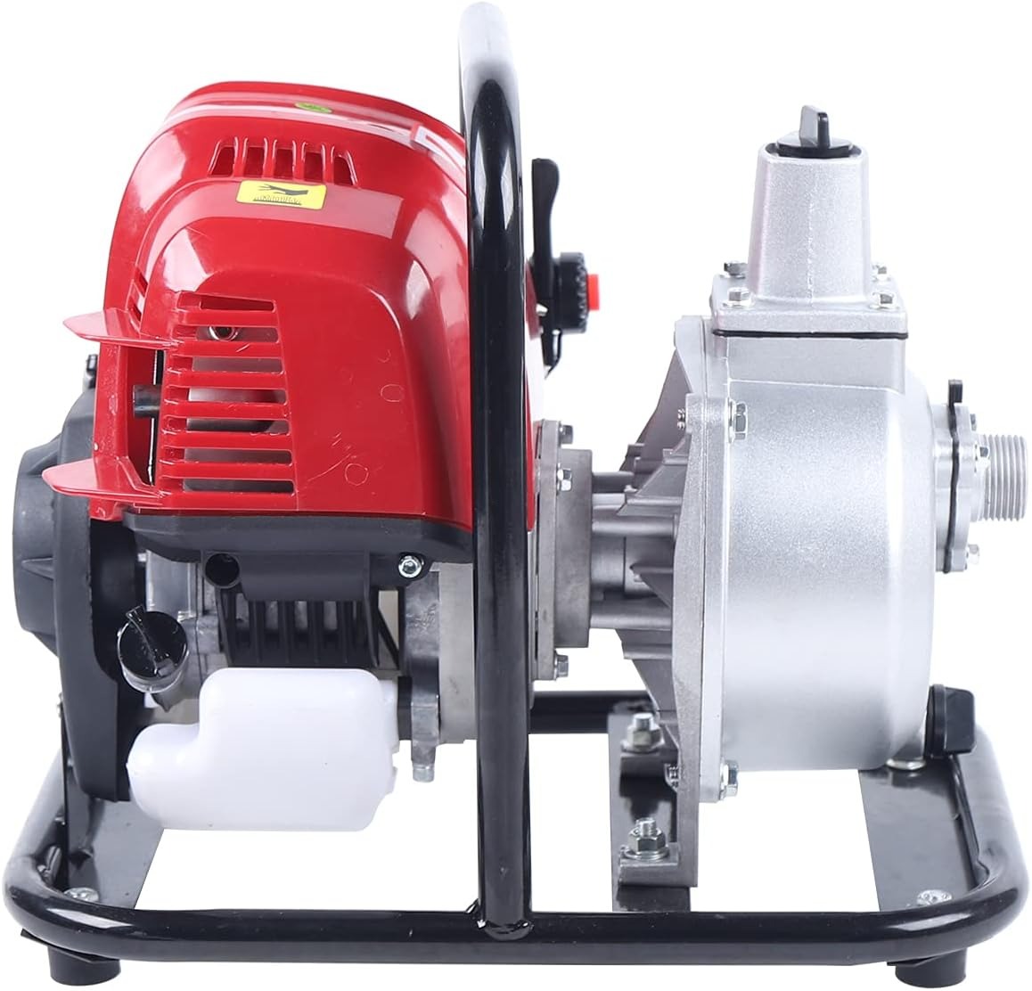 OUTGOO Portable Gasoline Engine Water Pump, 38cc, 14.2x11x12.6in, Lift 98.42ft, Red, Aluminum, Industrial, Gasoline-Powered, Water Pump
