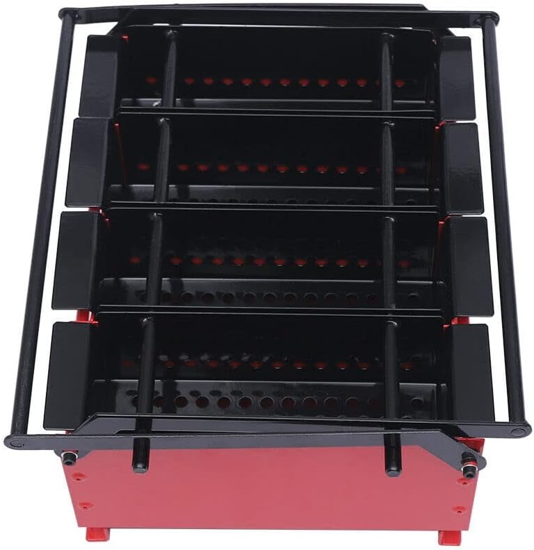 OUTGOO Paper Log Briquette Maker Paper Press Machine Black and Red 15"×12.2"×7.1"