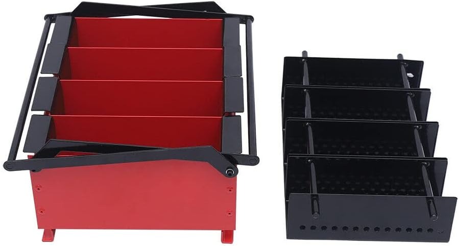 OUTGOO Paper Log Briquette Maker Paper Press Machine Black and Red 15"×12.2"×7.1"