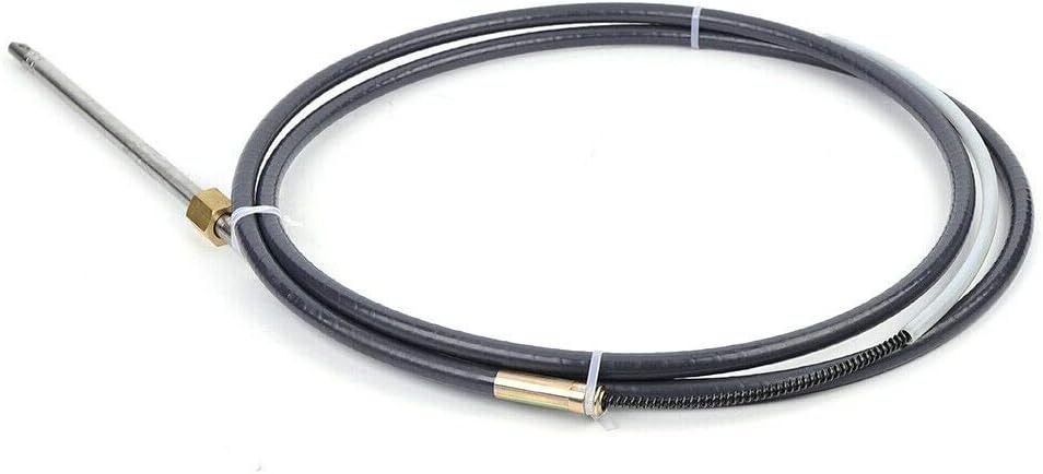 OUTGOO Boat Steering Cable 12' Outboard Rotary Steering Kit 12 Feet Boat Rotary Steering Kit 3/4'' Tapered Shaft for Boat Steering