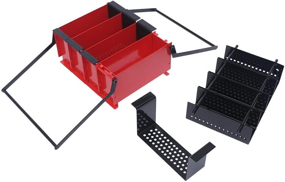 OUTGOO Paper Log Briquette Maker Paper Press Machine Black and Red 15"×12.2"×7.1"