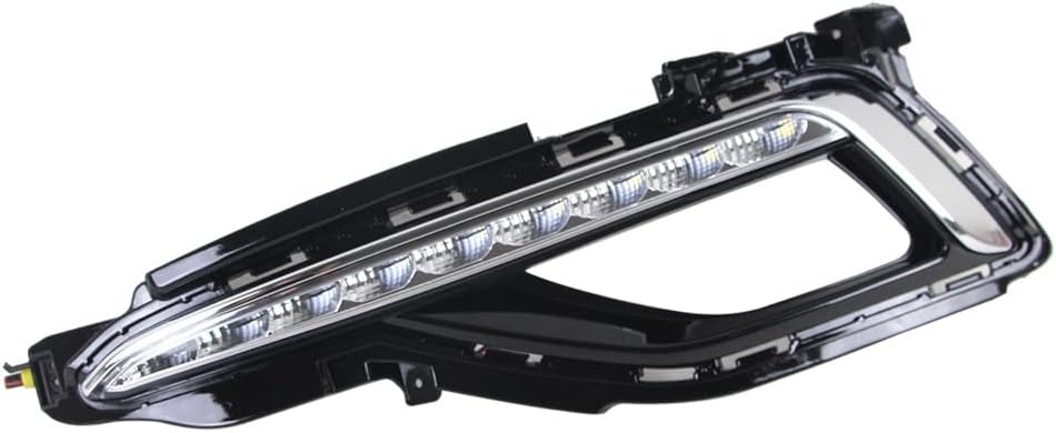 OUTGOO - For 2015-2017 Hyundai Sonata 9th Fog Lamp W/Cover Drl Led Daytime Running Light Left and Right Side 12V