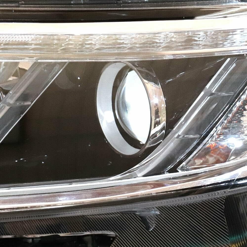 OUTGOO - For 2014 2015 Kia Sorento Ex Sx Halogen Headlight Left Driver Side Headlamp Assembly Replacement Built in LED DRL Factory Style