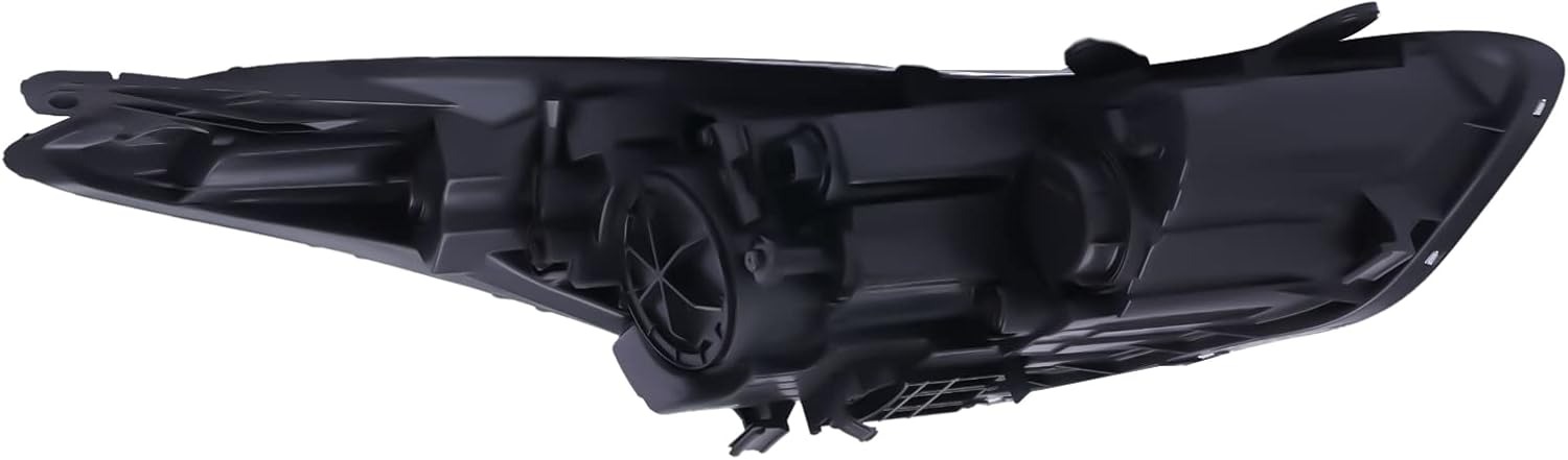 OUTGOO - For 2011 2012 2013 Hyundai Elantra Halogen Left Driver Side Headlight Headlamp Assembly Chrome Housing Clear Lens 92101-3Y000