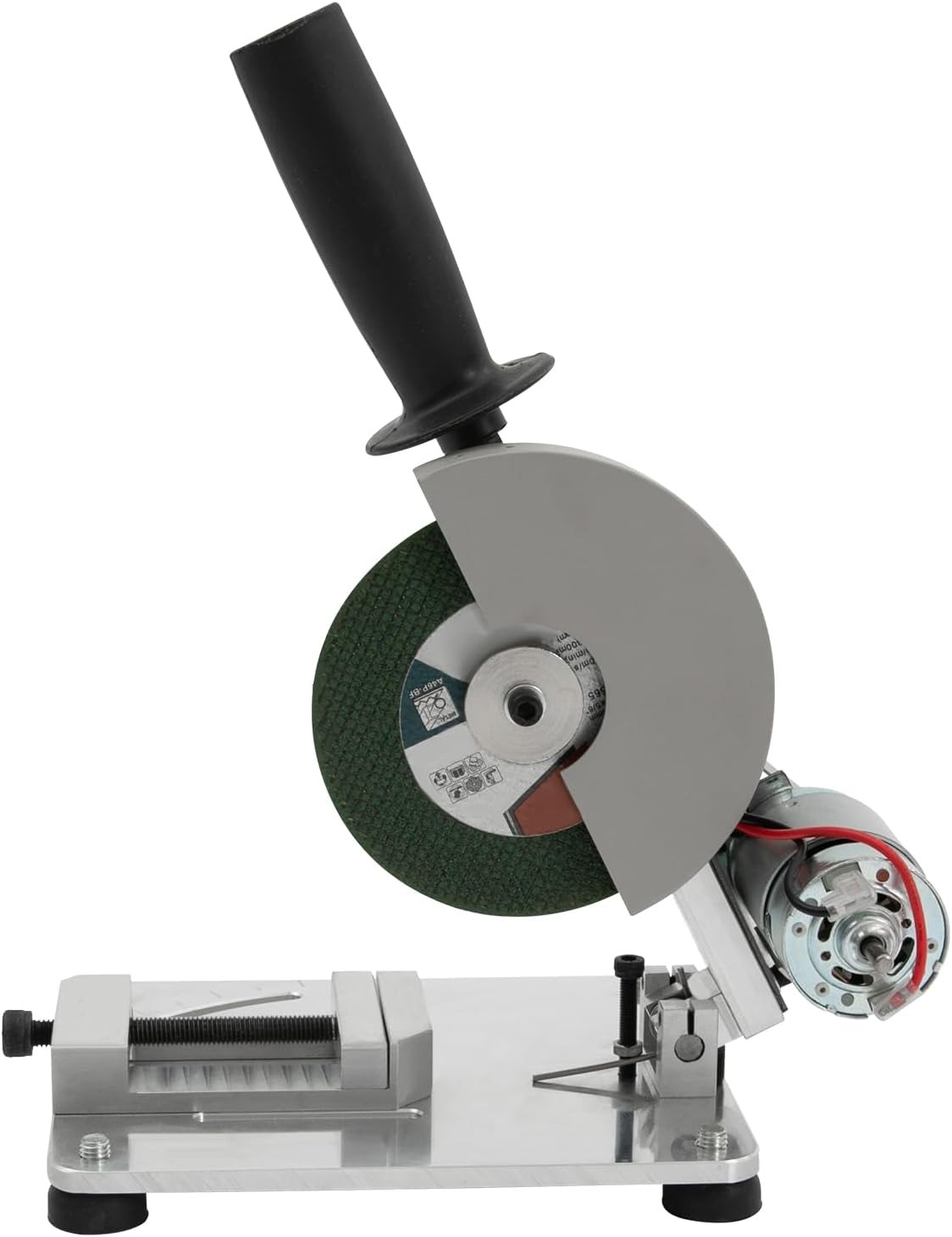OUTGOO 4" Mini Table Saw, 0-45° Adjustable Multipurpose Portable Tabletop Machine with Protective Cover and Blades, 110V 9000R/Min Miter Saw for Arts Crafts Cutting Wood, Plastic, Metal