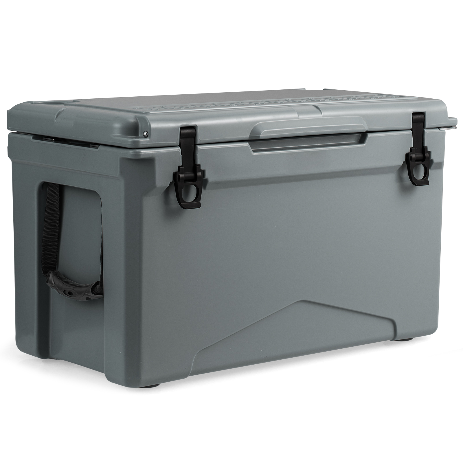 OUTGOO 50 QT Rotomolded Cooler Insulated Portable Ice Chest with Integrated Cup Holders