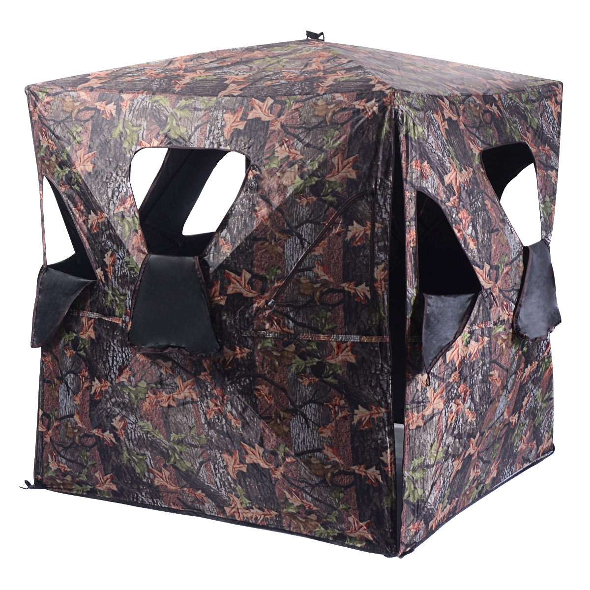 OUTGOO Ground Hunting Blind Portable Deer Pop Up Camo Hunter for Home, Patio, Outdoor and Everyday Use