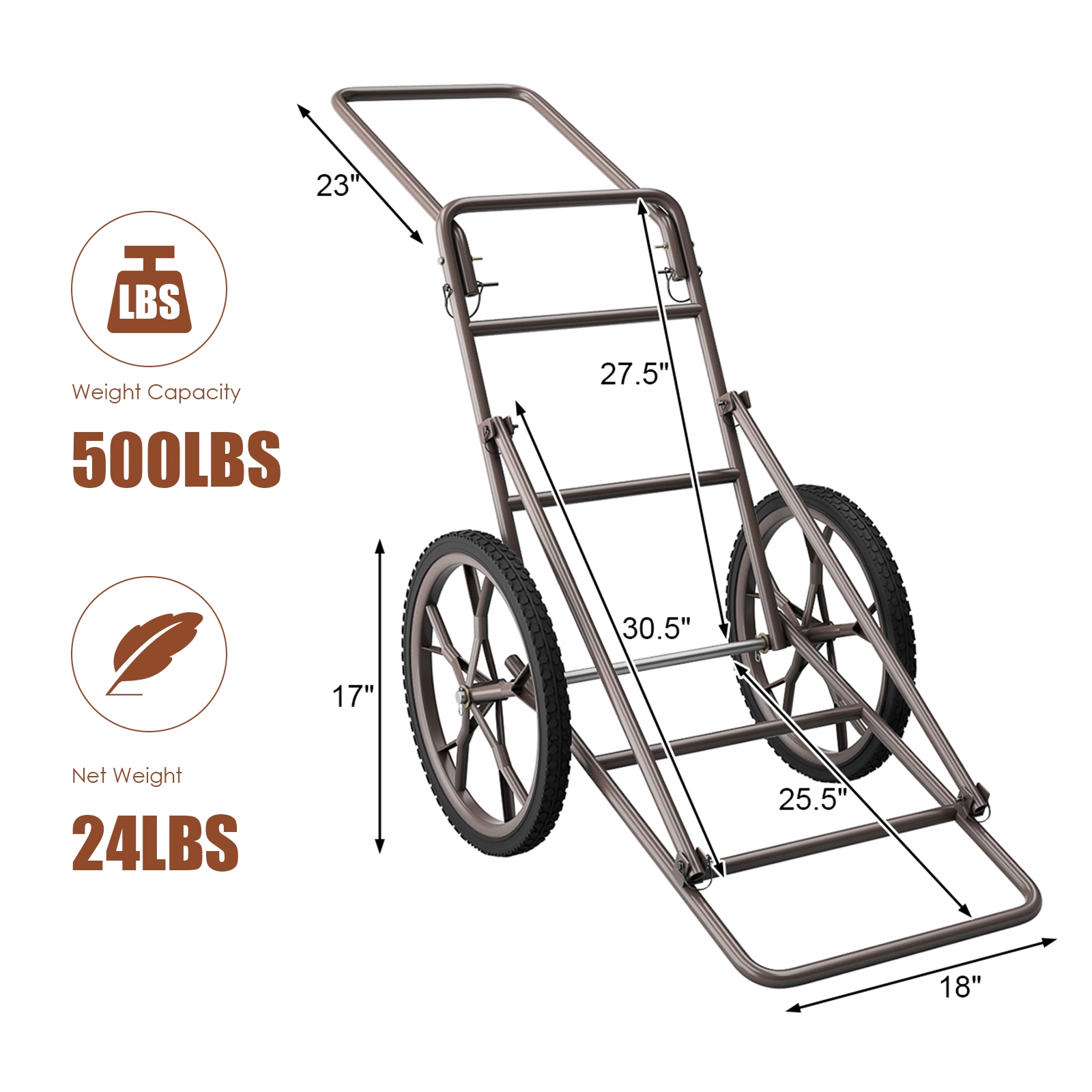 OUTGOO Larger Capacity Folding Deer Game Cart for Home, Patio, Outdoor and Everyday Use