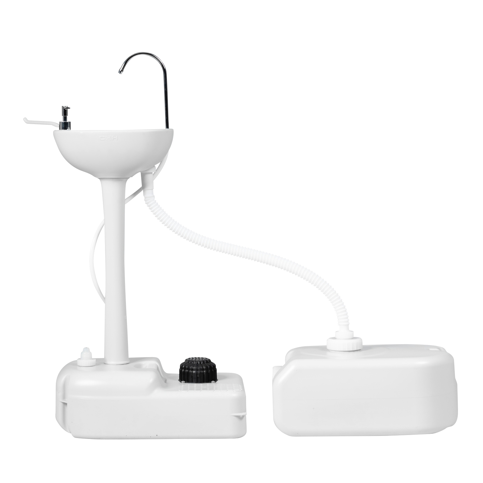 OUTGOO Camping Hand Wash Station Basin Stand with 4.5 Gallon Tank for Home, Patio, Outdoor and Everyday Use