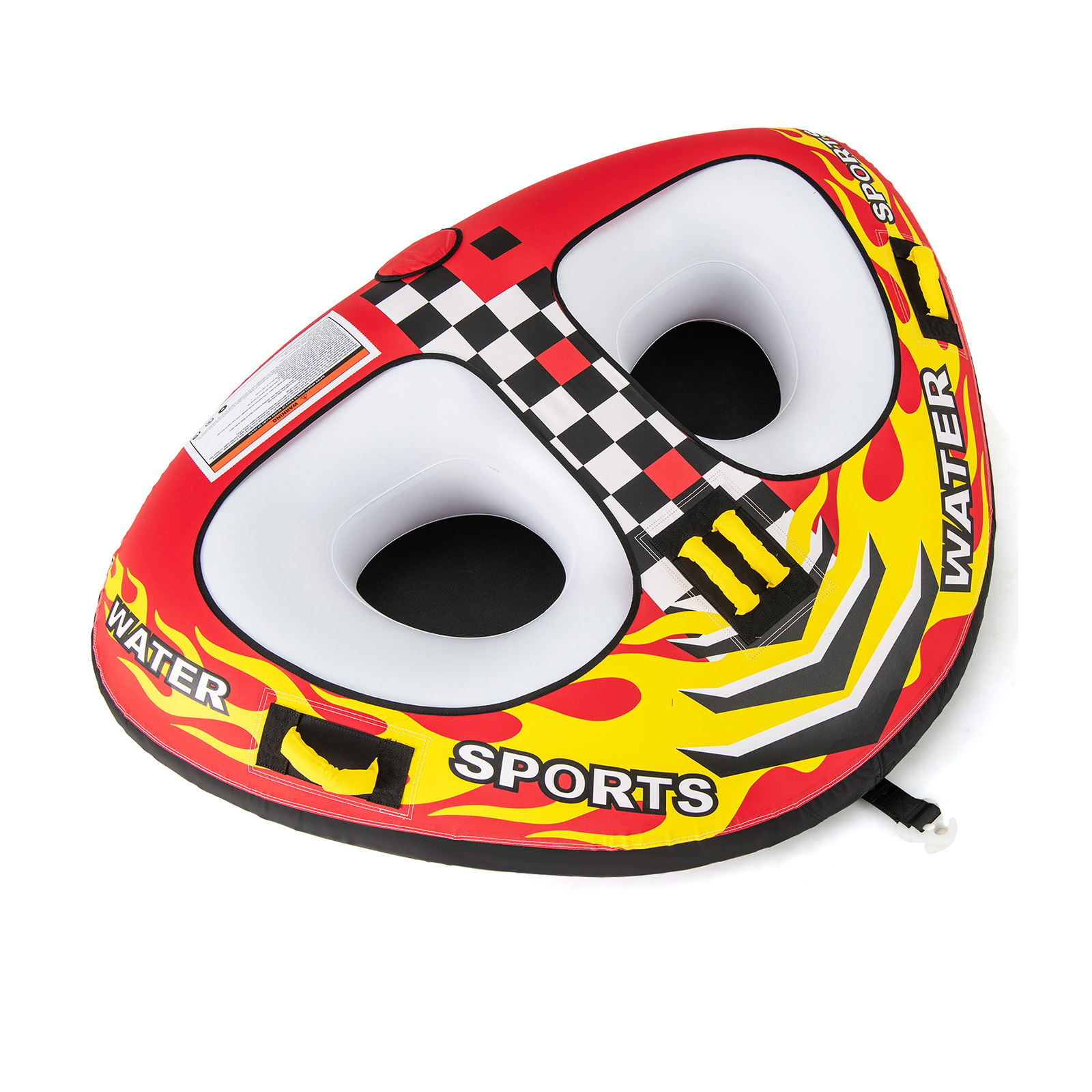 OUTGOO Towable Tube with Quick Connector and Drainage for Boating for Water Sports, Travel and Outdoor Adventures