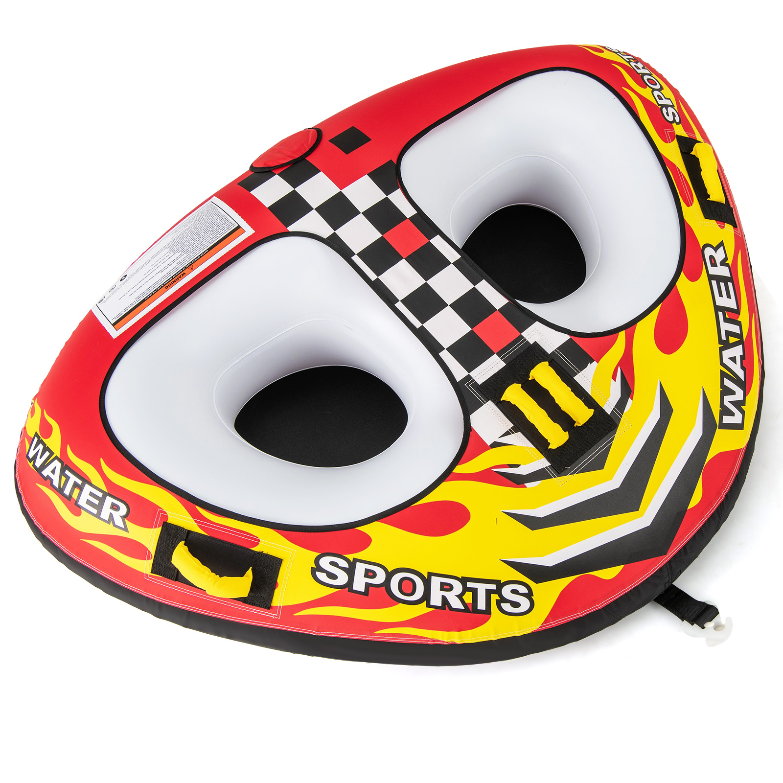 OUTGOO Towable Tube with Quick Connector and Drainage for Boating for Water Sports, Travel and Outdoor Adventures