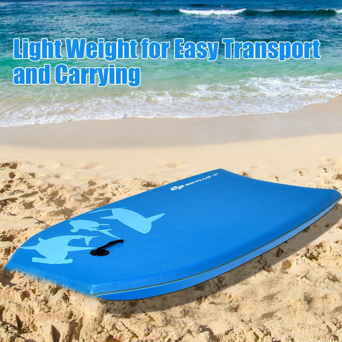 OUTGOO Super Bodyboard Surfing with EPS Core Boarding for Water Sports, Travel and Outdoor Adventures