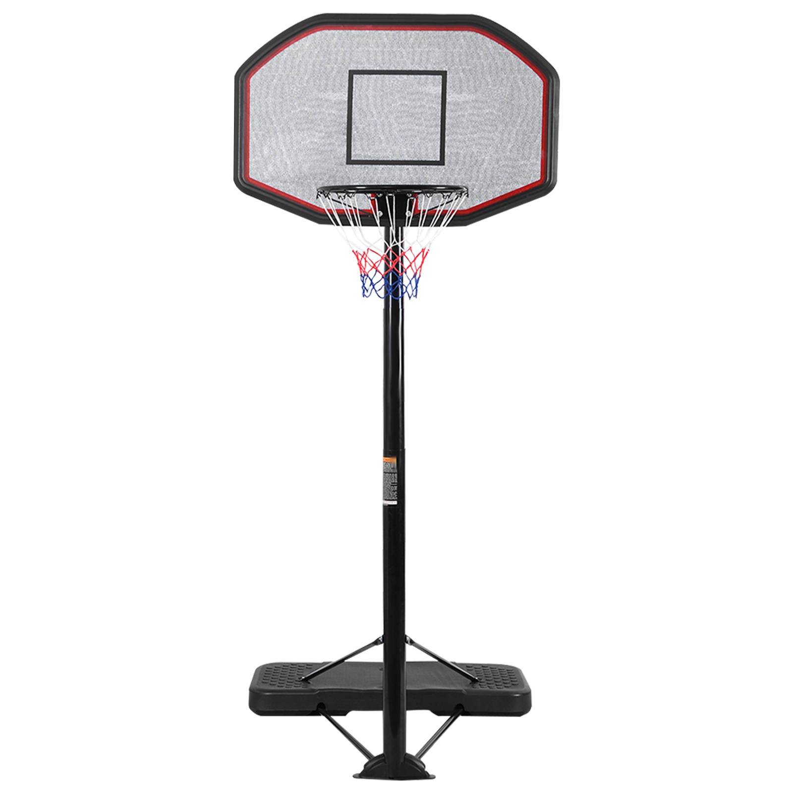 OUTGOO 43 Inch Indoor Outdoor Height Adjustable Basketball Hoop for Active Play, Training and Family Fun