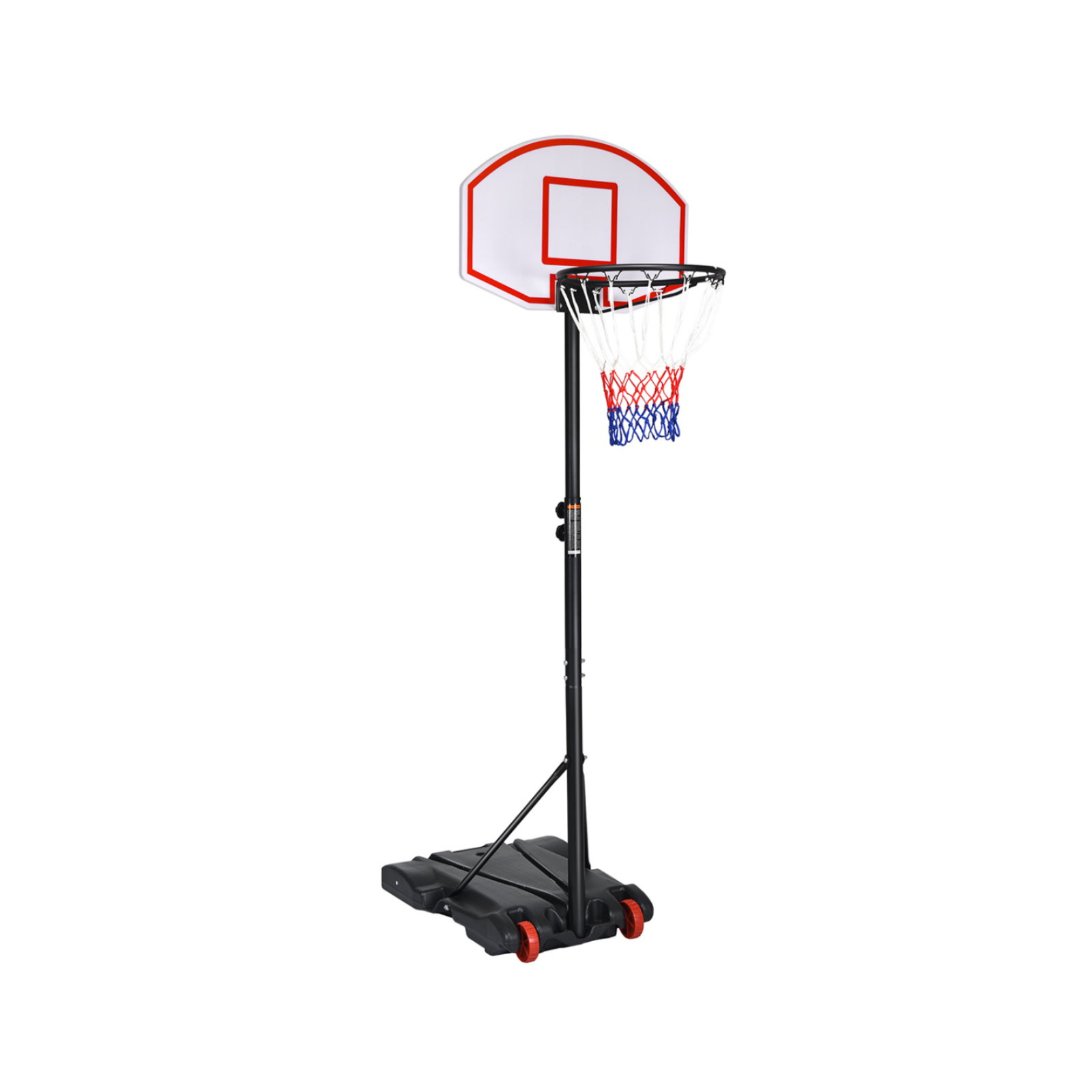 OUTGOO Adjustable Basketball Hoop System Stand with Wheels for Active Play, Training and Family Fun