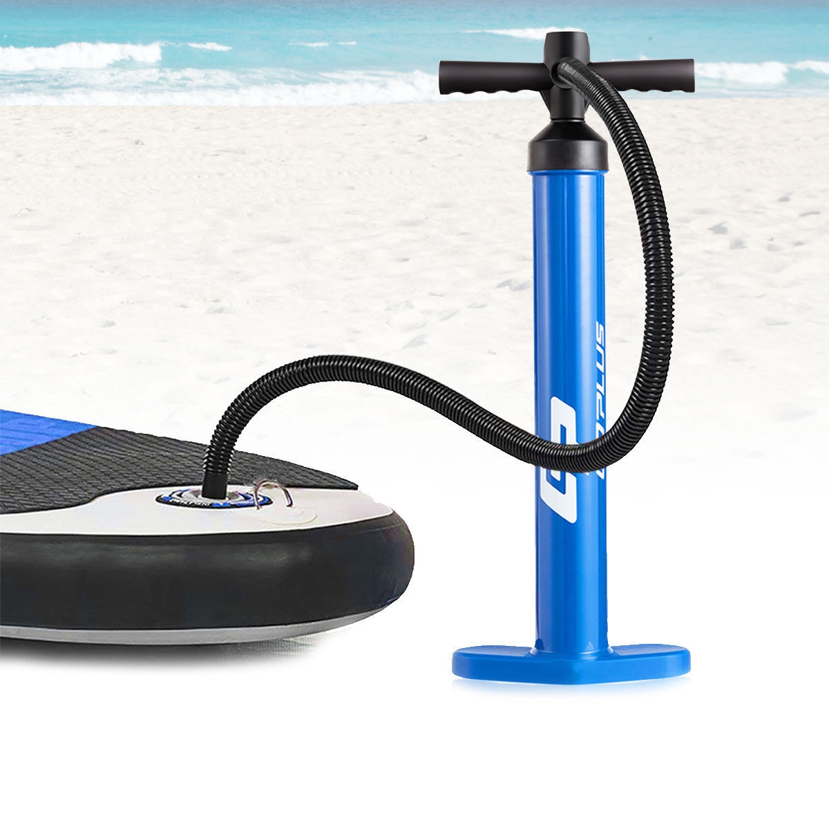 OUTGOO Double Action Manual inflation SUP Hand Pump with Gauge for Home Organization and Everyday Living
