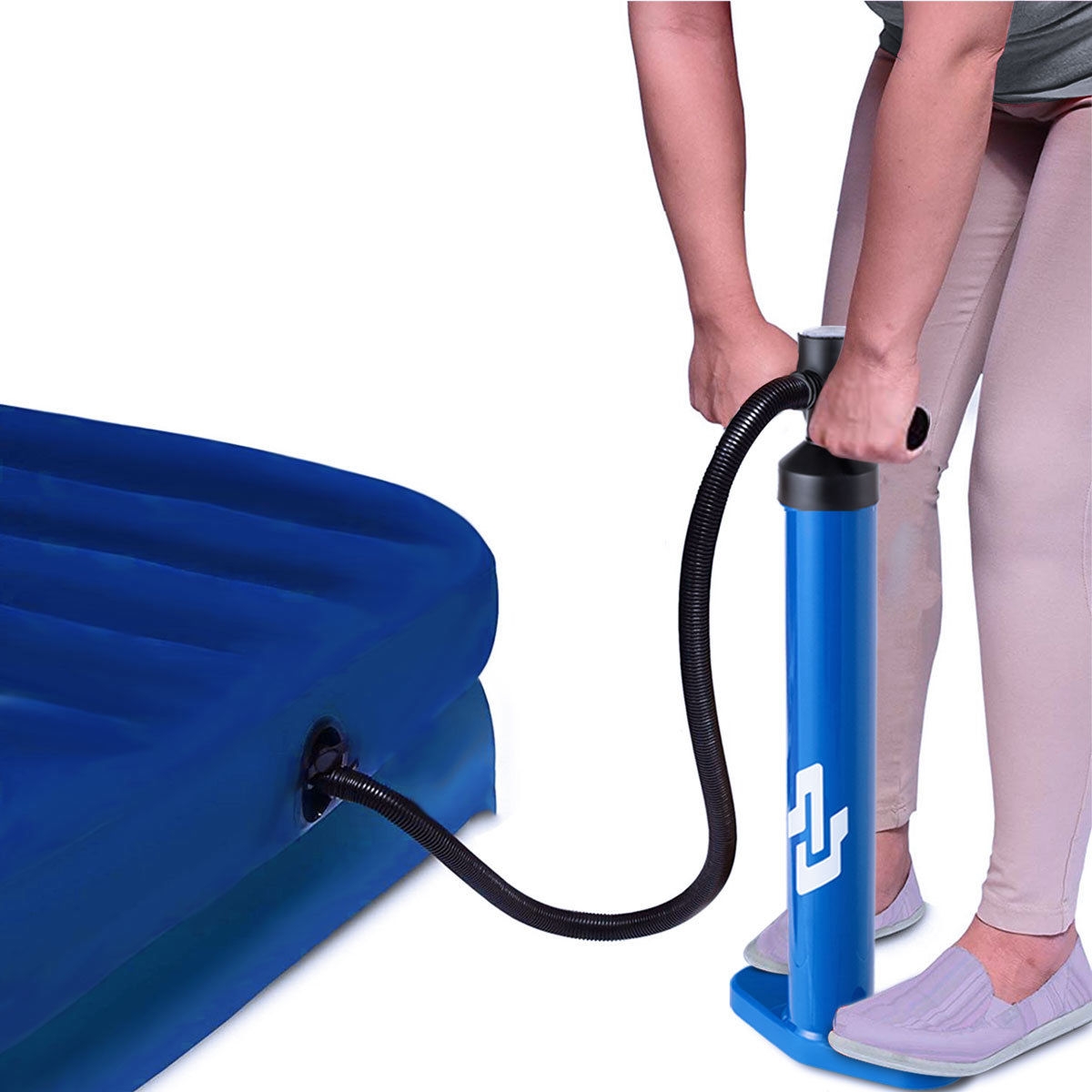 OUTGOO Double Action Manual inflation SUP Hand Pump with Gauge for Home Organization and Everyday Living