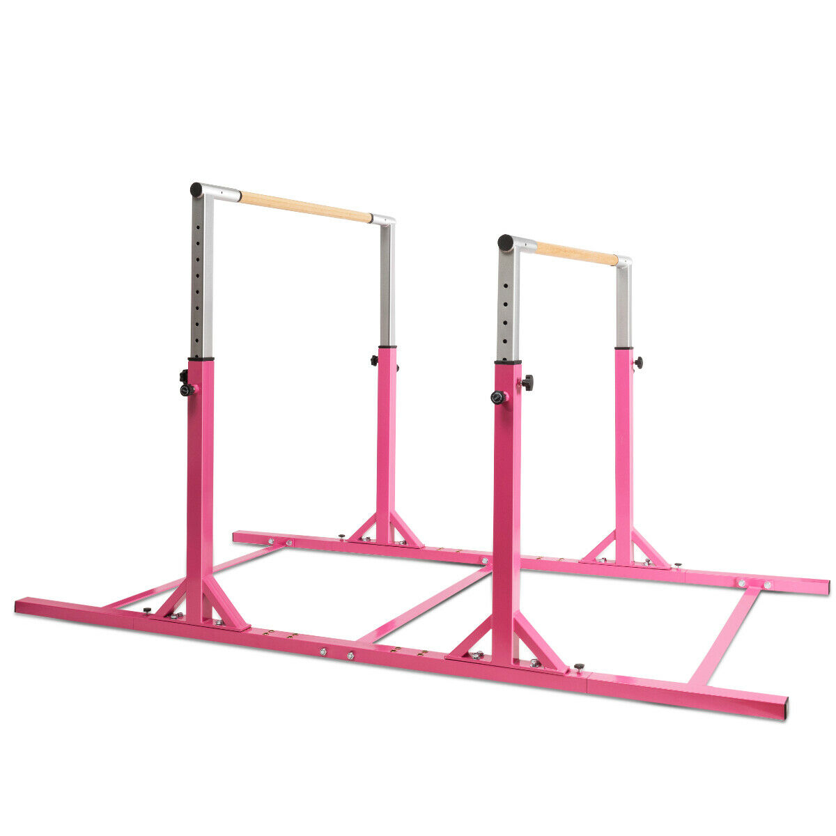 OUTGOO Adjustable Kids Double Horizontal Bars Gymnastic Training Parallel Bars